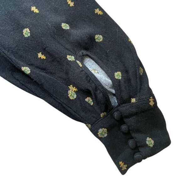 FREE PEOPLE Love Grows Keyhole Button-Down Long Sleeve Romper - Size Small - Picture 4 of 7